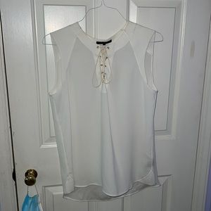 Tibi Lace Up Tank Blouse